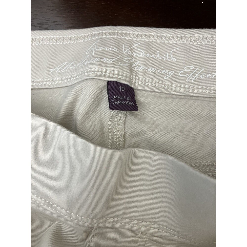 Gloria Vanderbilt All Around Slimming Tan Pants Size 10 - Picture 3 of 7